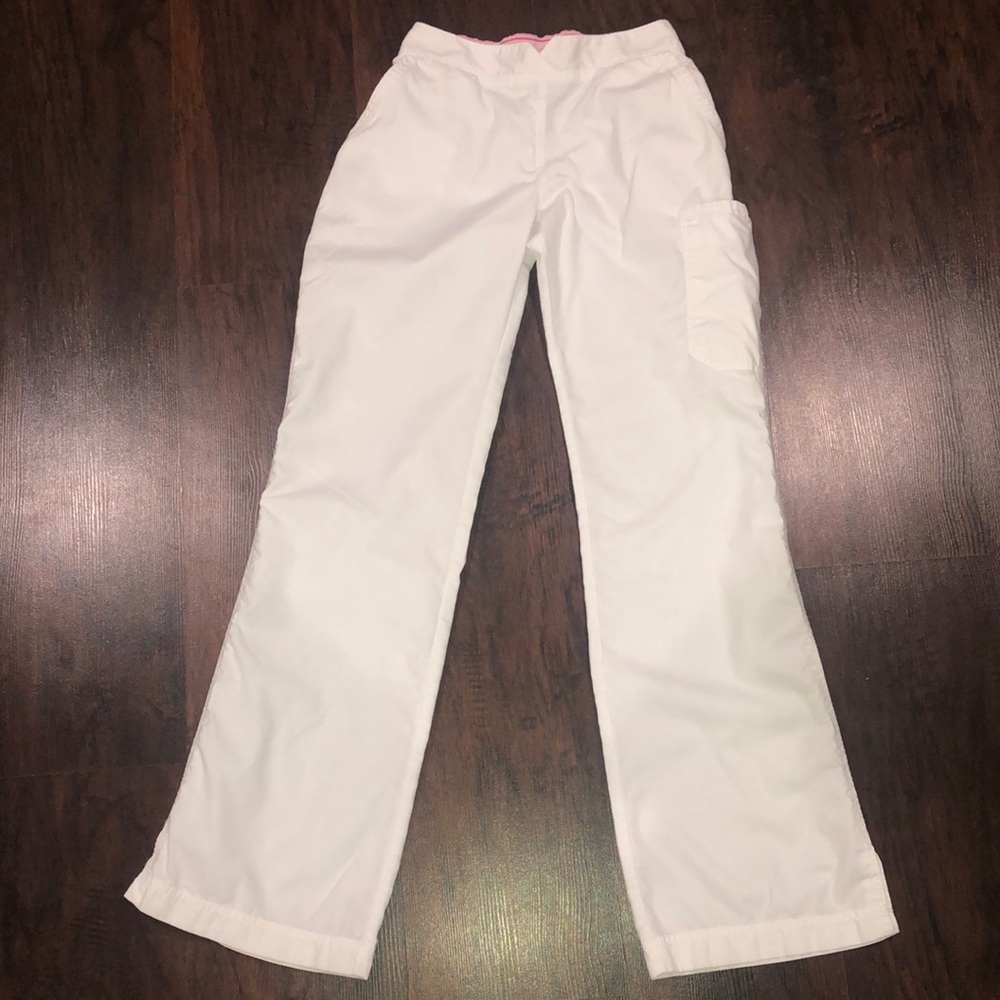 Koi Size X-Small White Scrub Pants